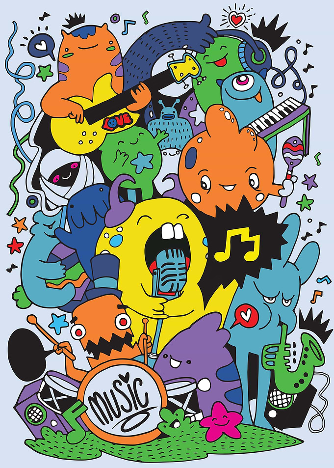 Music Doodle illustration
