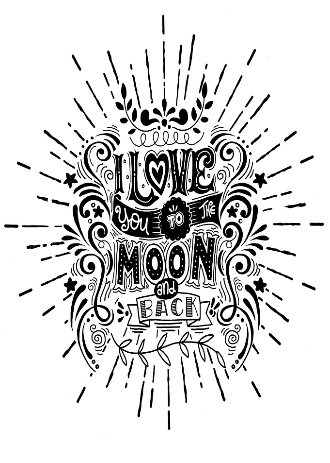 I Love U 2 The Moon N Back