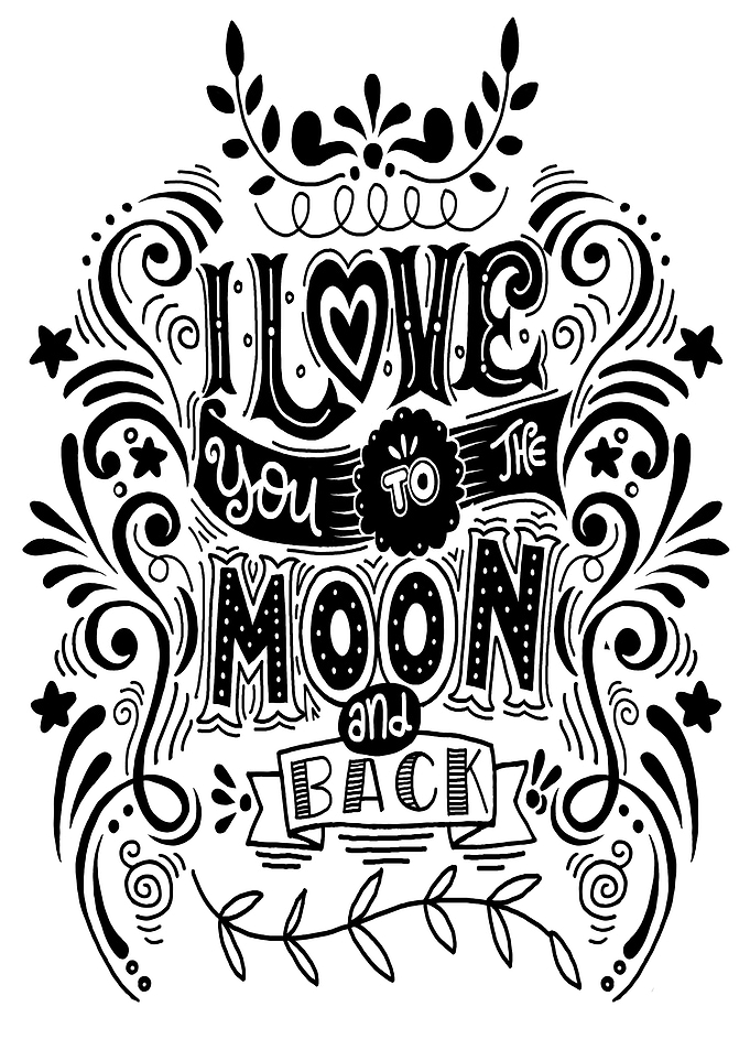 I Love U 2 The Moon N Back