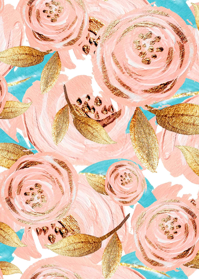 Blush Gold Pattern 03