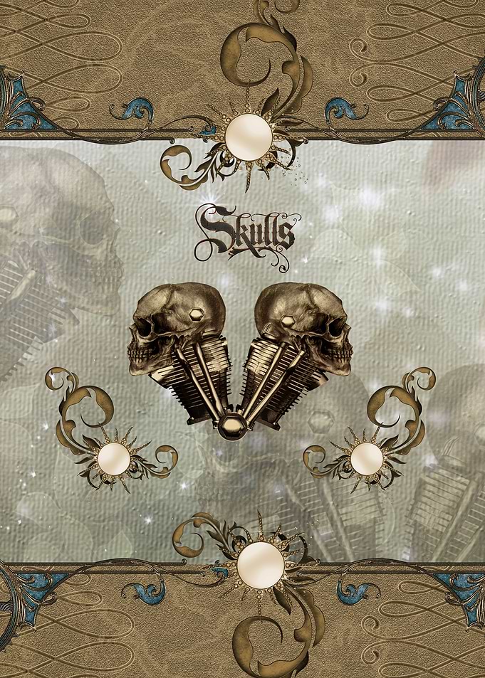 Awesome mechanical skull