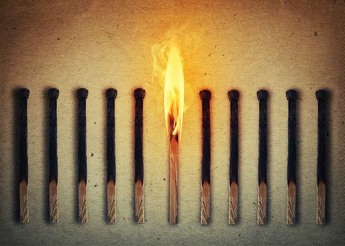 one burning