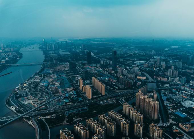 City Photography Top View