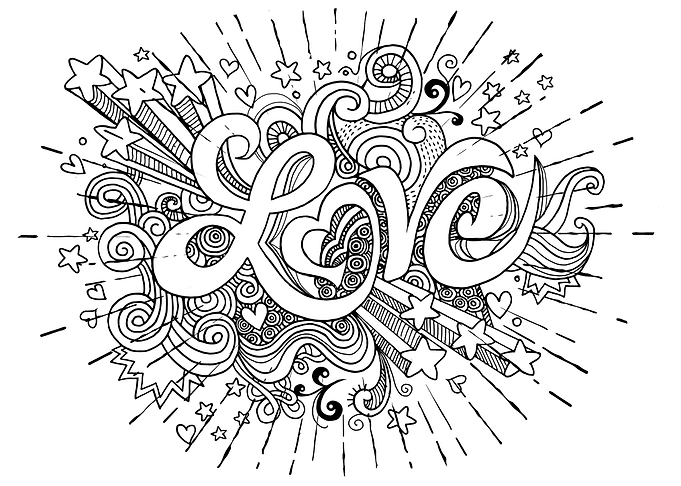 Love hand lettering