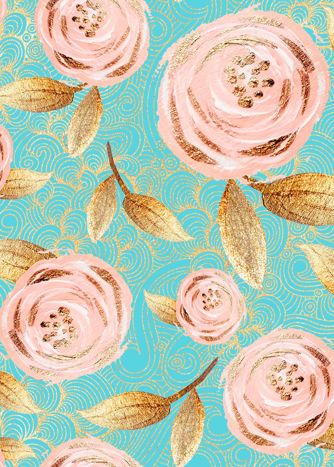 Blush Gold Pattern 04
