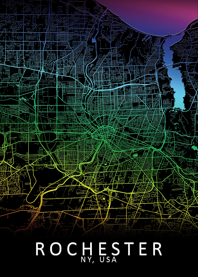 Rochester USA City Map
