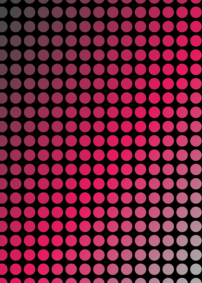 Vibrant pink polka dots