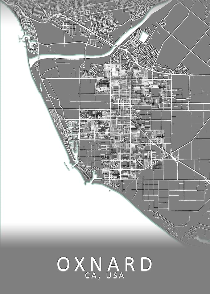 Oxnard CA USA City Map