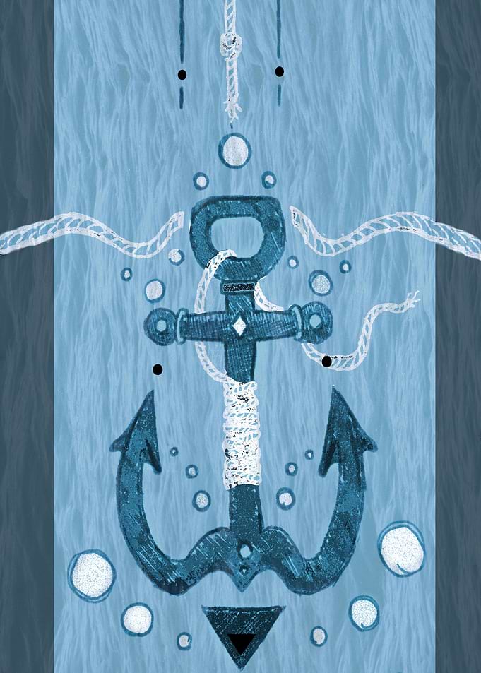 Anchor in Blue