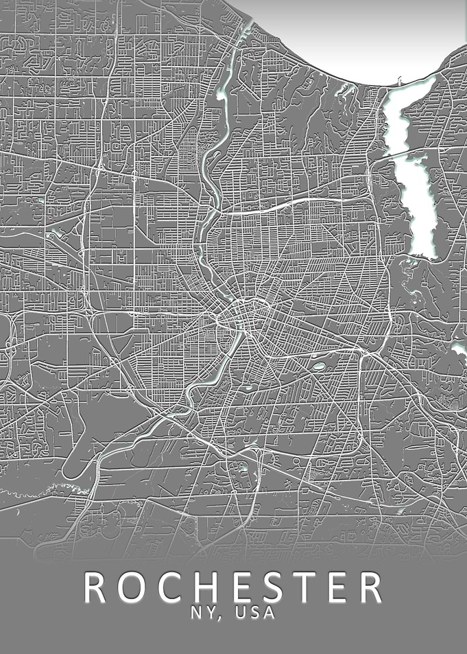 Rochester USA City Map