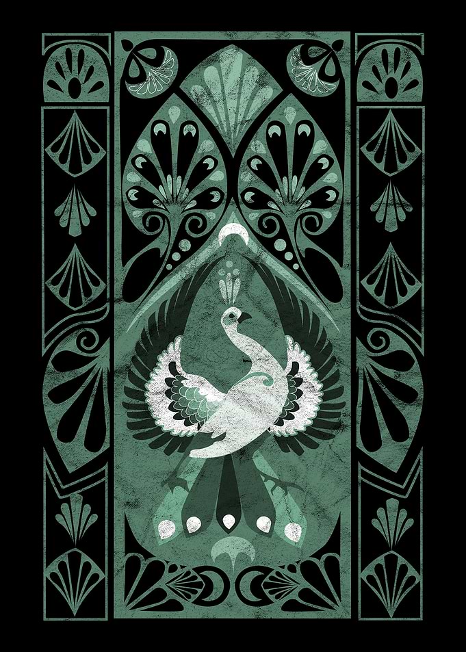 Deco Peacock