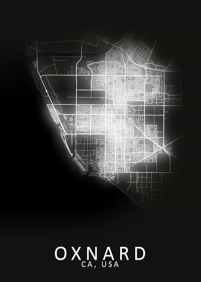 Oxnard CA USA City Map