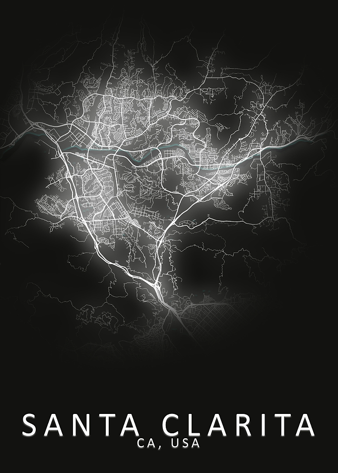 Santa Clarita USA City Map