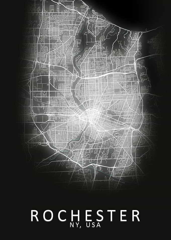 Rochester USA City Map