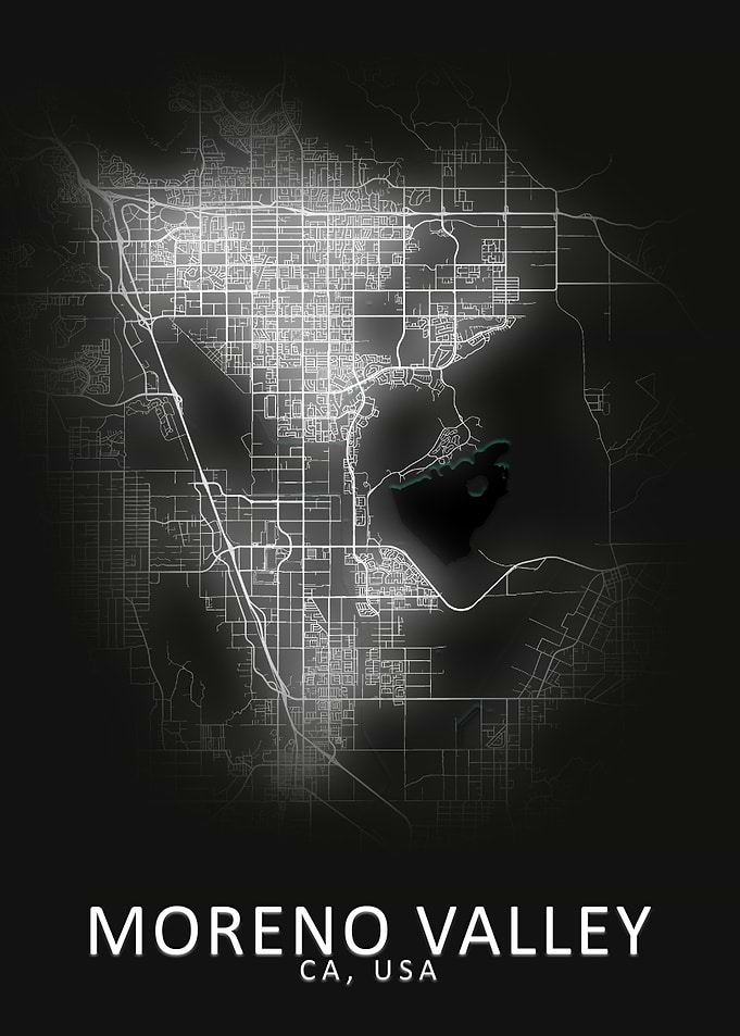 Moreno Valley USA City Map
