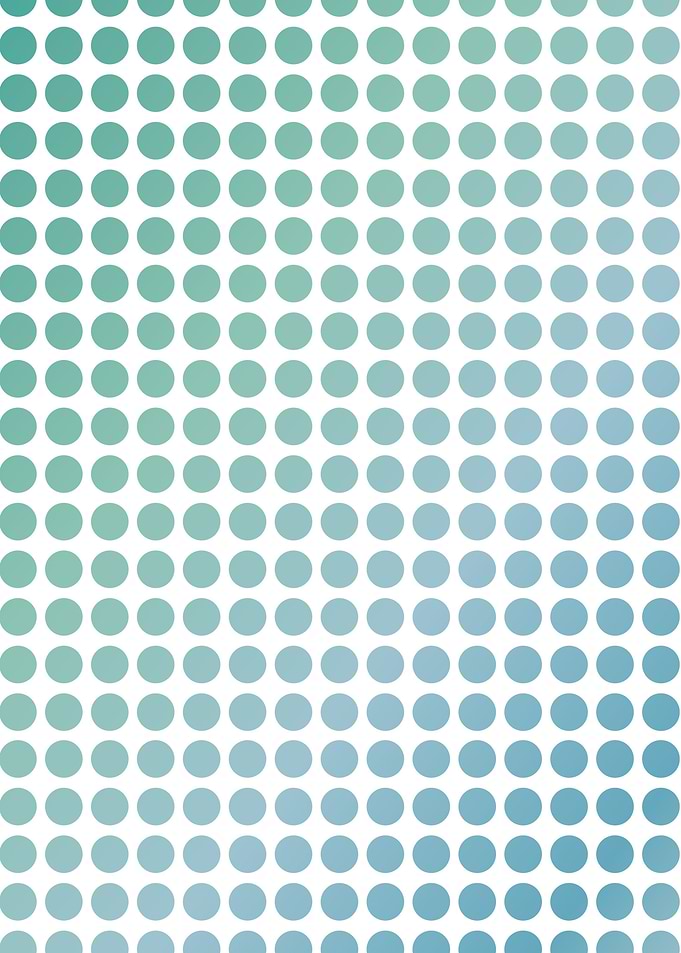 Soft green polka dots
