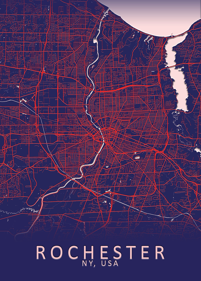Rochester USA City Map
