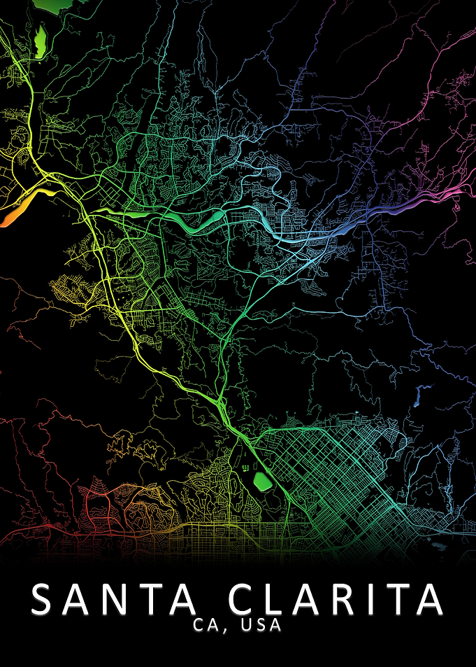 Santa Clarita USA City Map