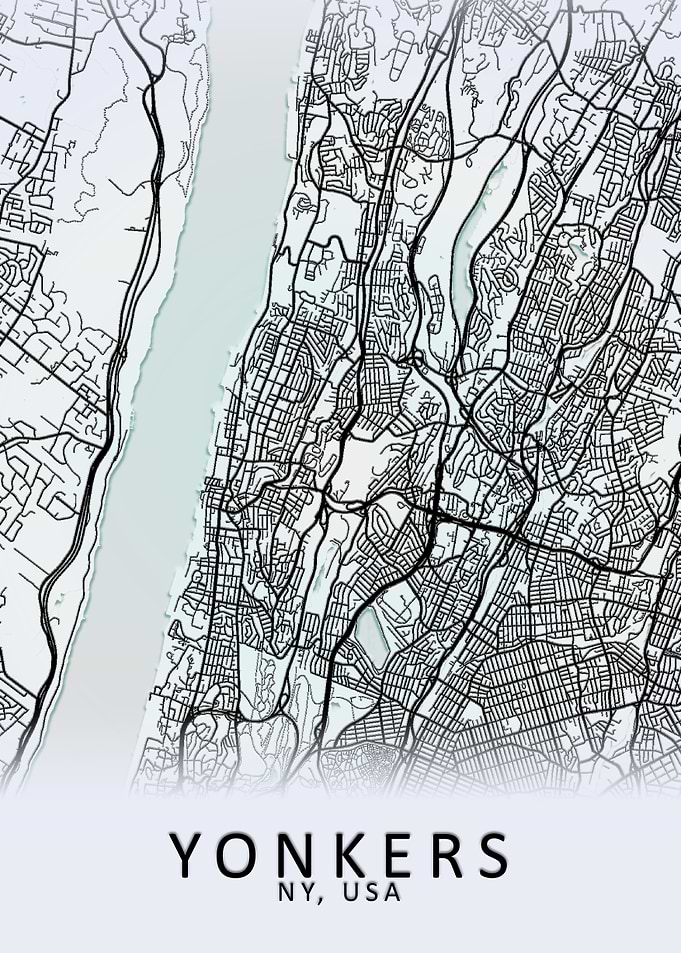 Yonkers NY USA City Map