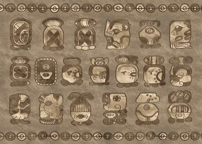 Mayan Calendar Glyphs