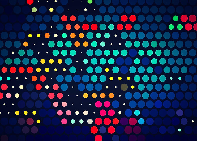 Colorful dot abstract