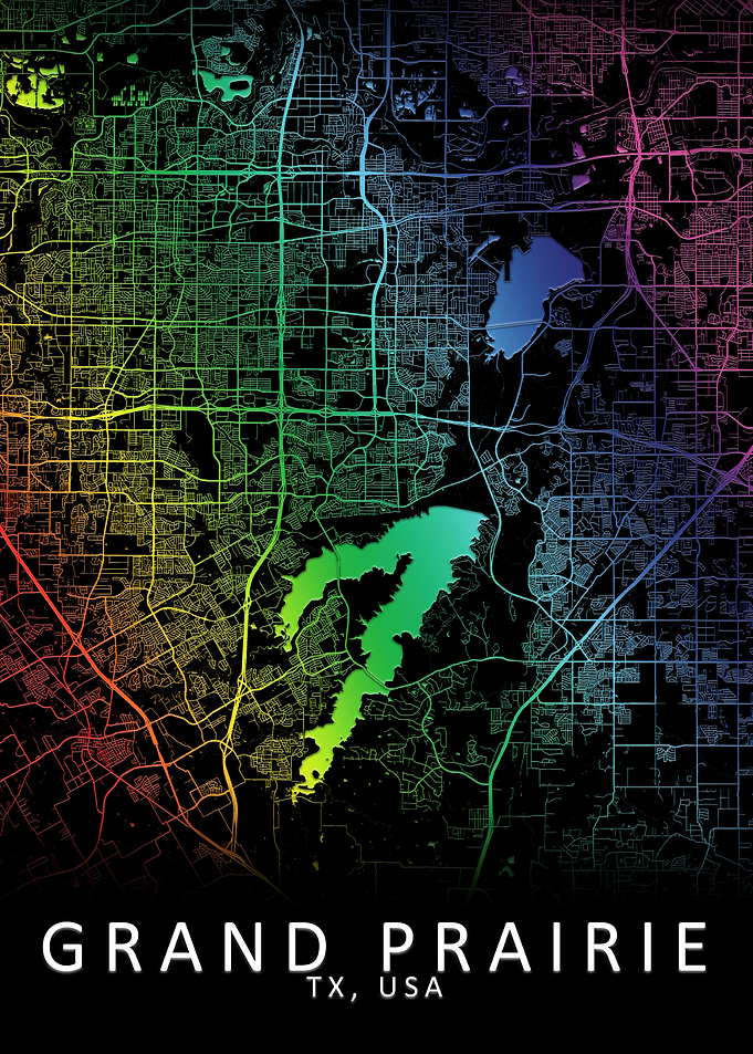 Grand Prairie USA City Map