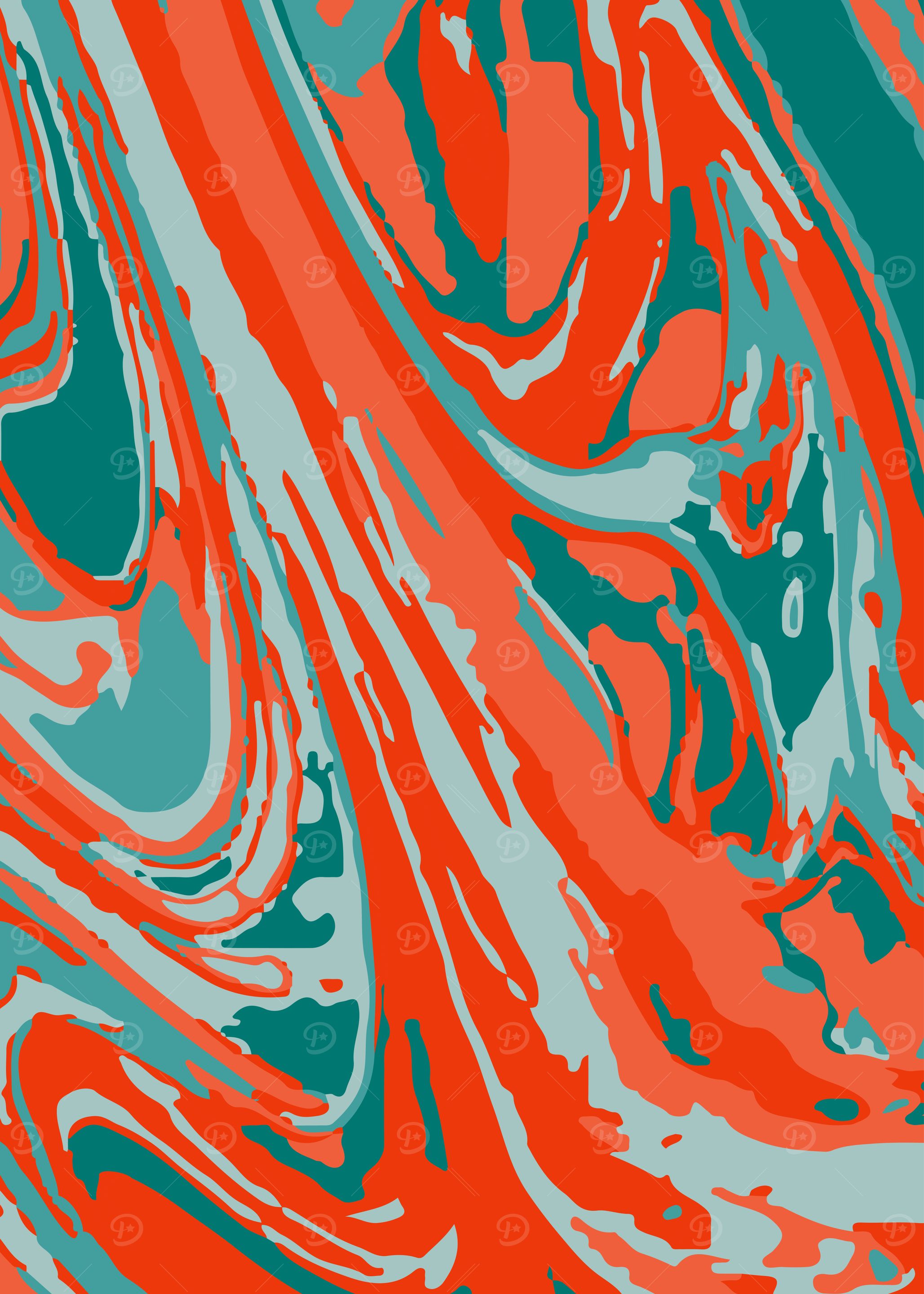 Abstract color green combo