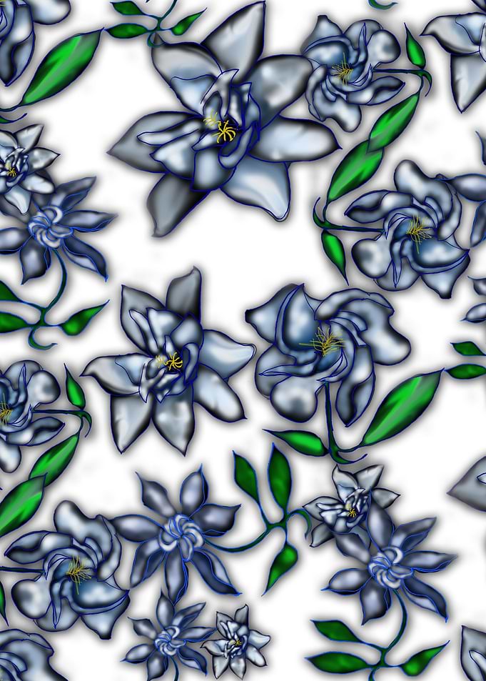 Gardenias on White