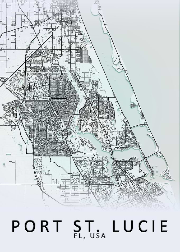 Port St Lucie USA City Map