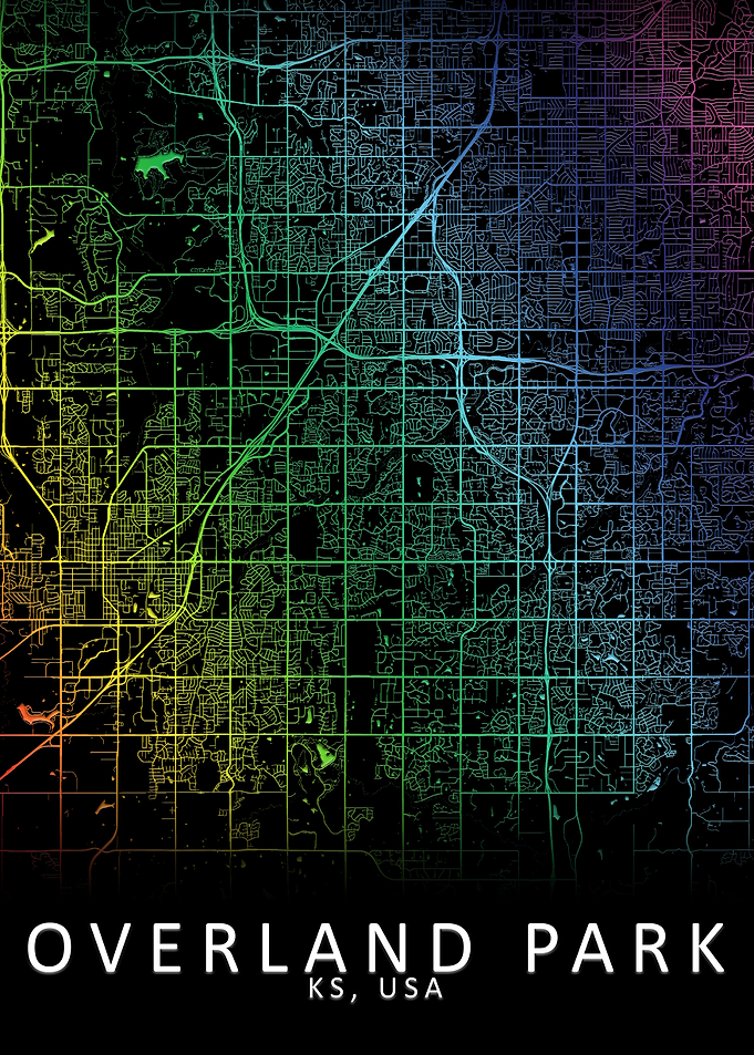 Overland Park USA City Map