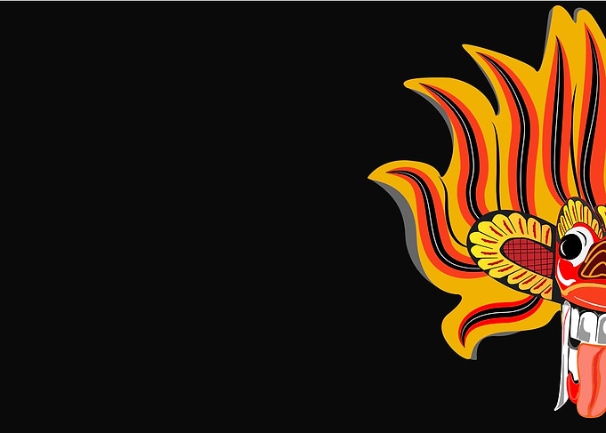 Srilankan traditional mask