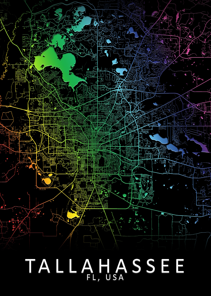 Tallahassee USA City Map