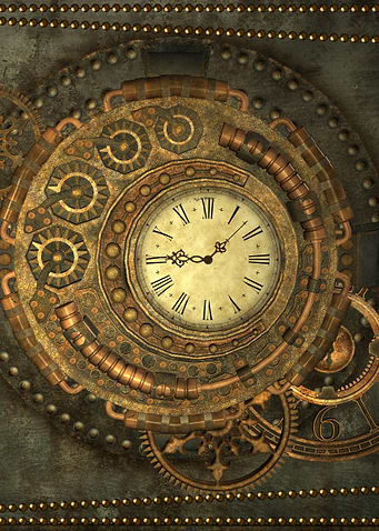 Steampunk wonderful clockw
