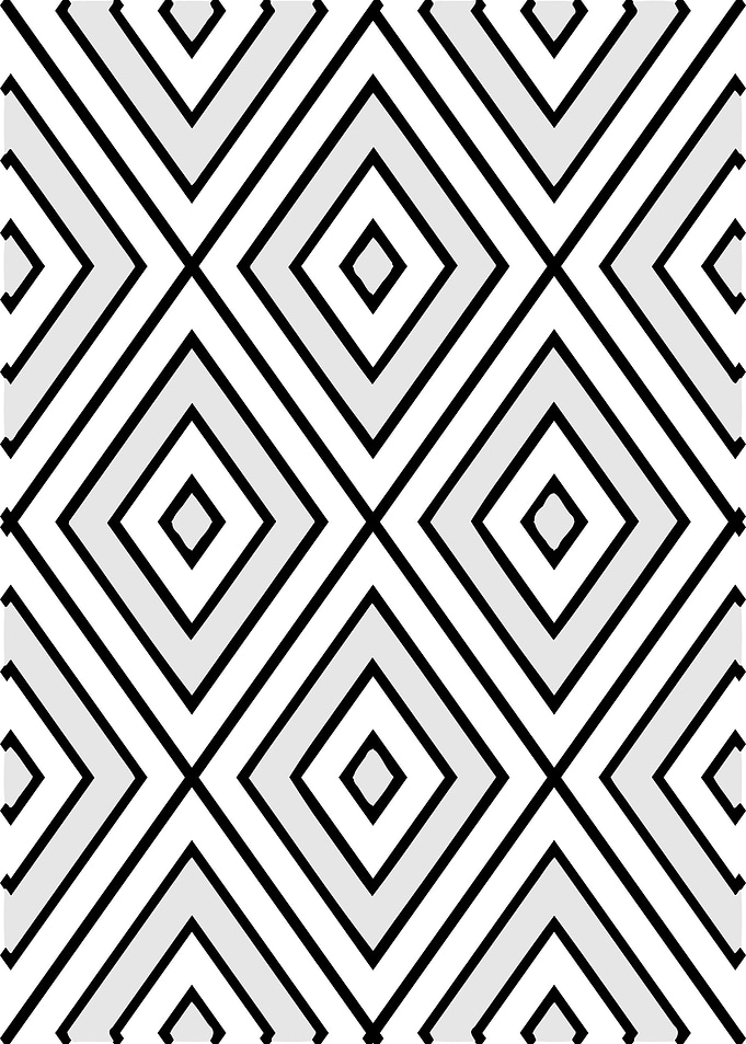 Squares Black and White