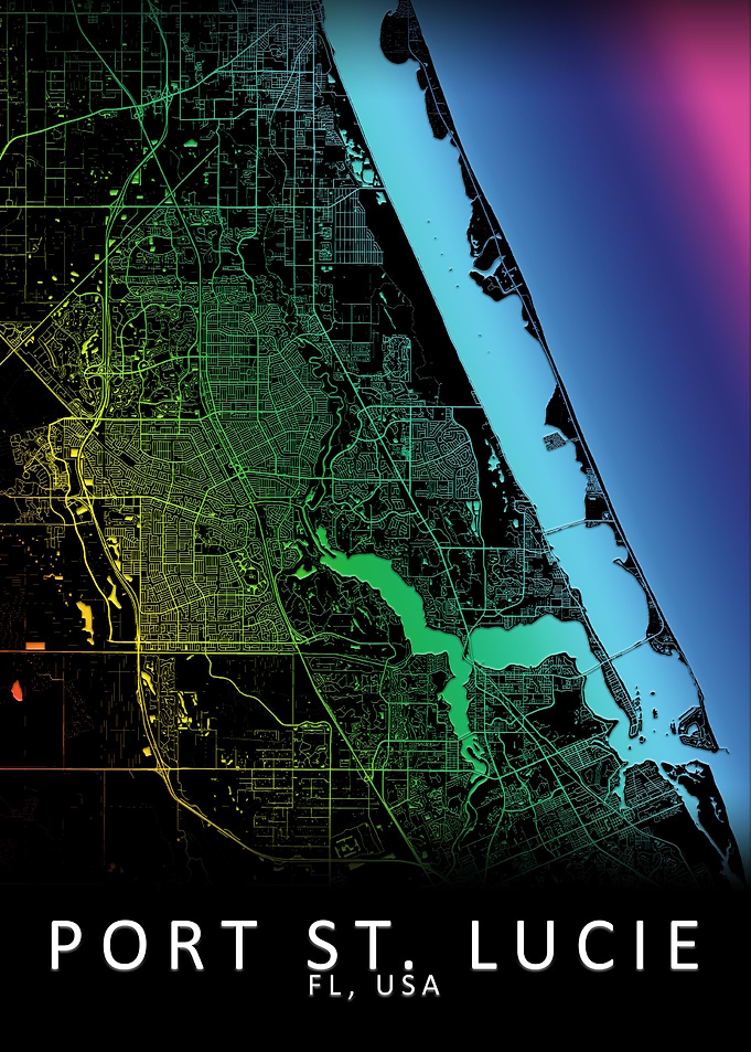 Port St Lucie USA City Map