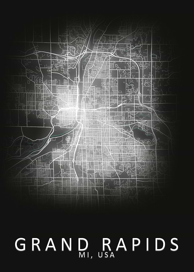 Grand Rapids USA City Map