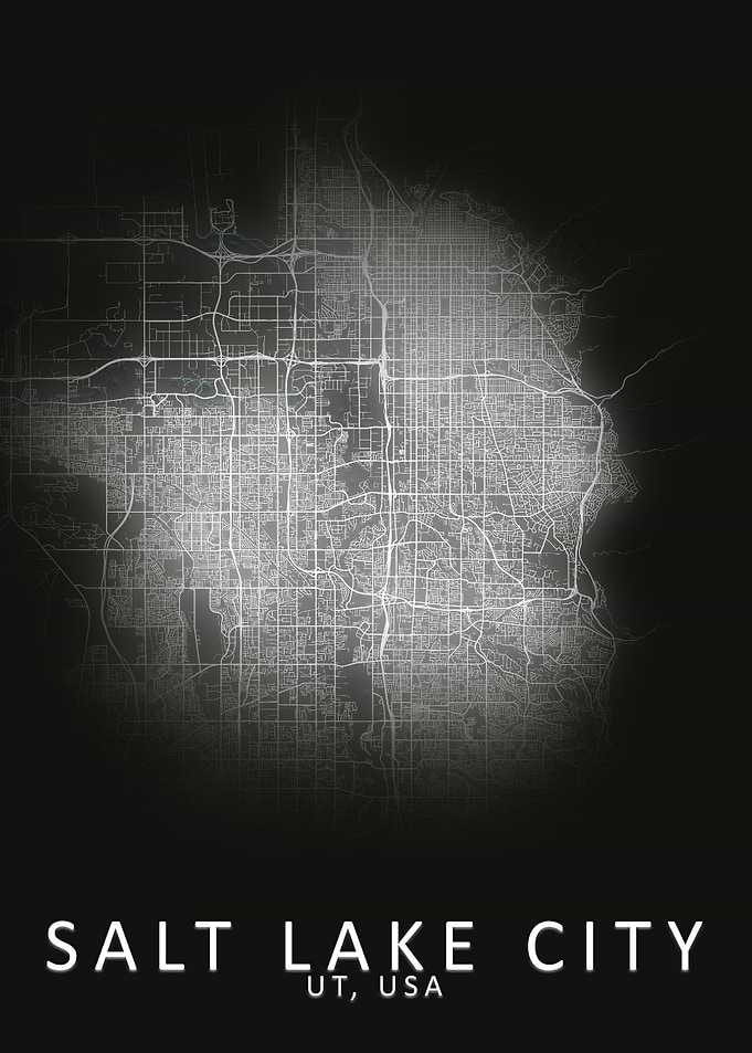 Salt Lake City USA Map