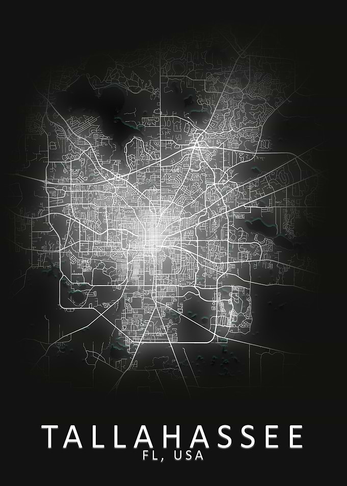 Tallahassee USA City Map