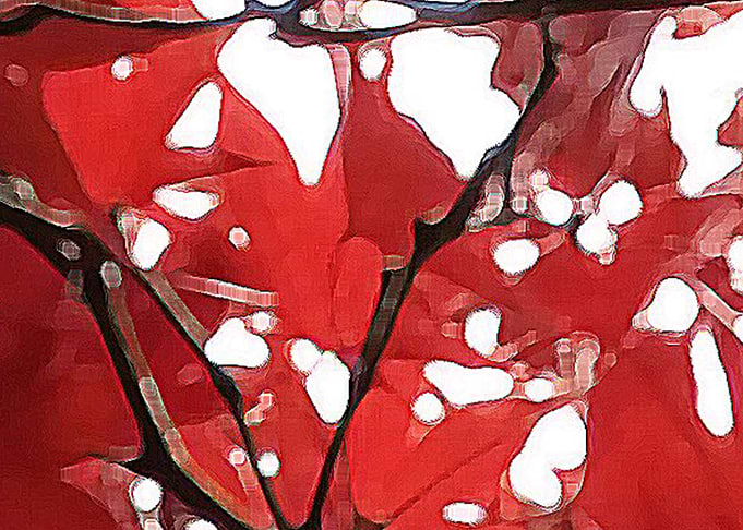 Red Paint Contemporary Art