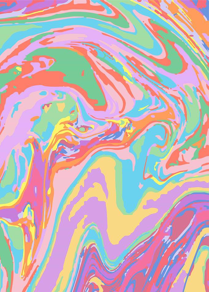 Abstract cake colorfull