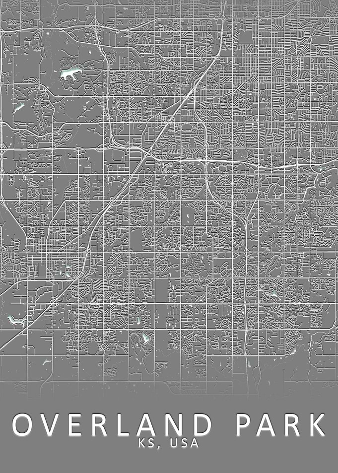 Overland Park USA City Map