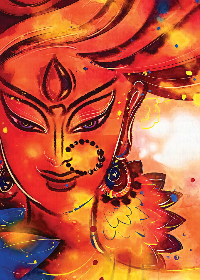 The goddess Durga