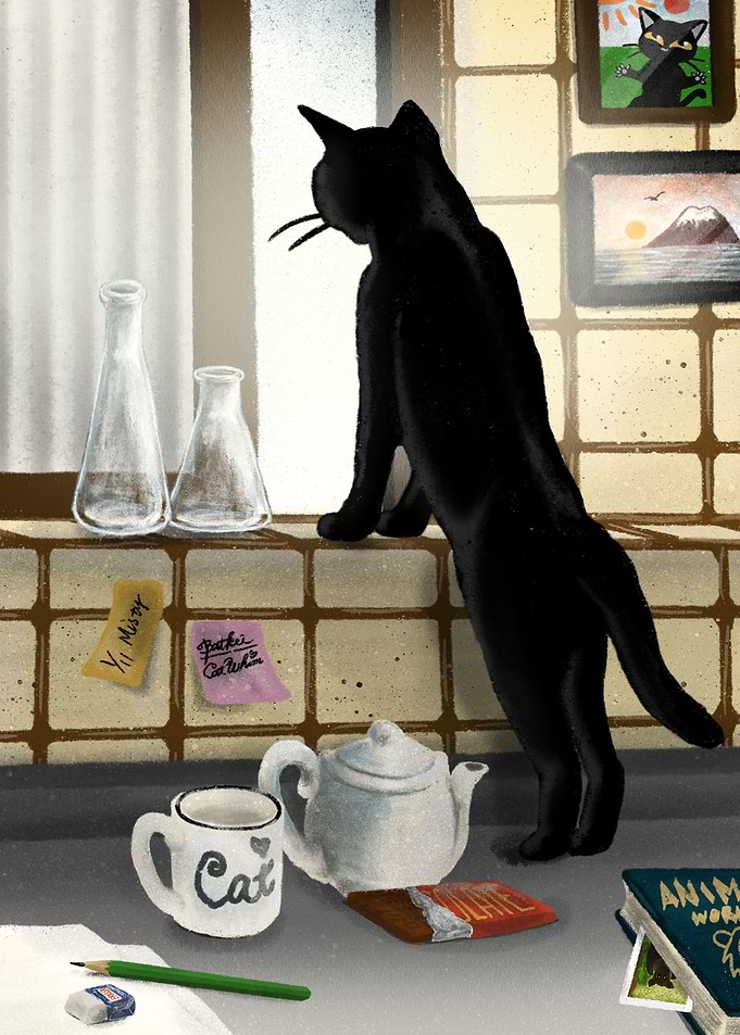 Outside the window