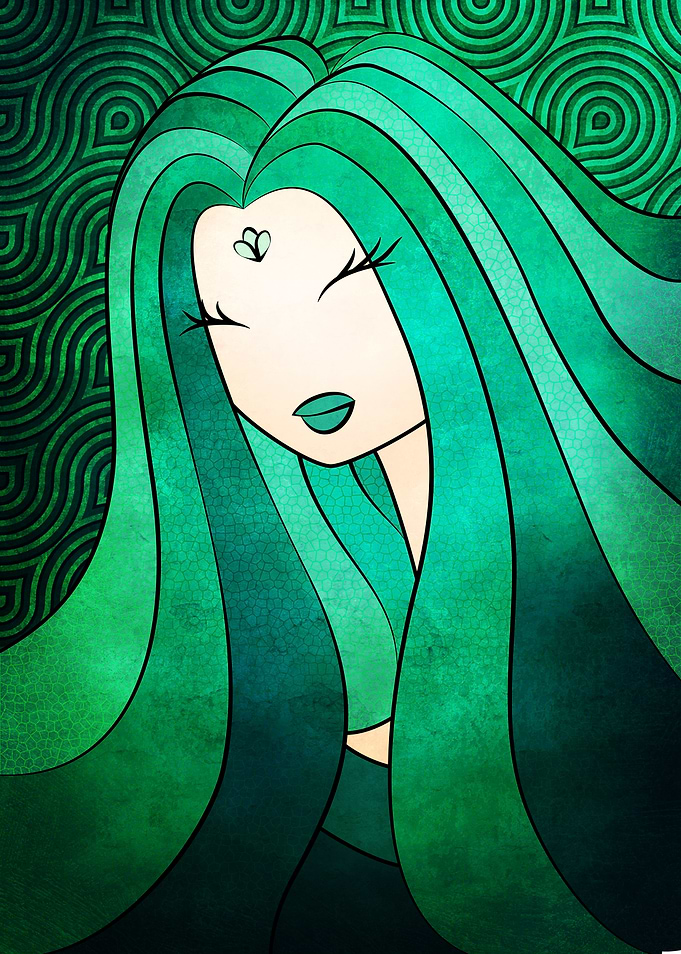 Lady In Turquoise