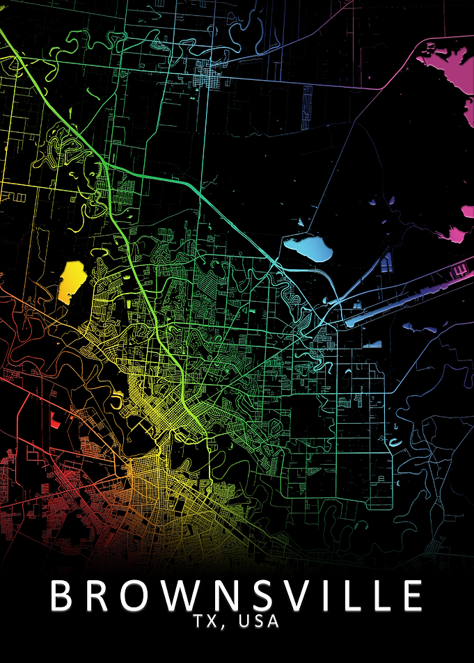 Brownsville USA City Map