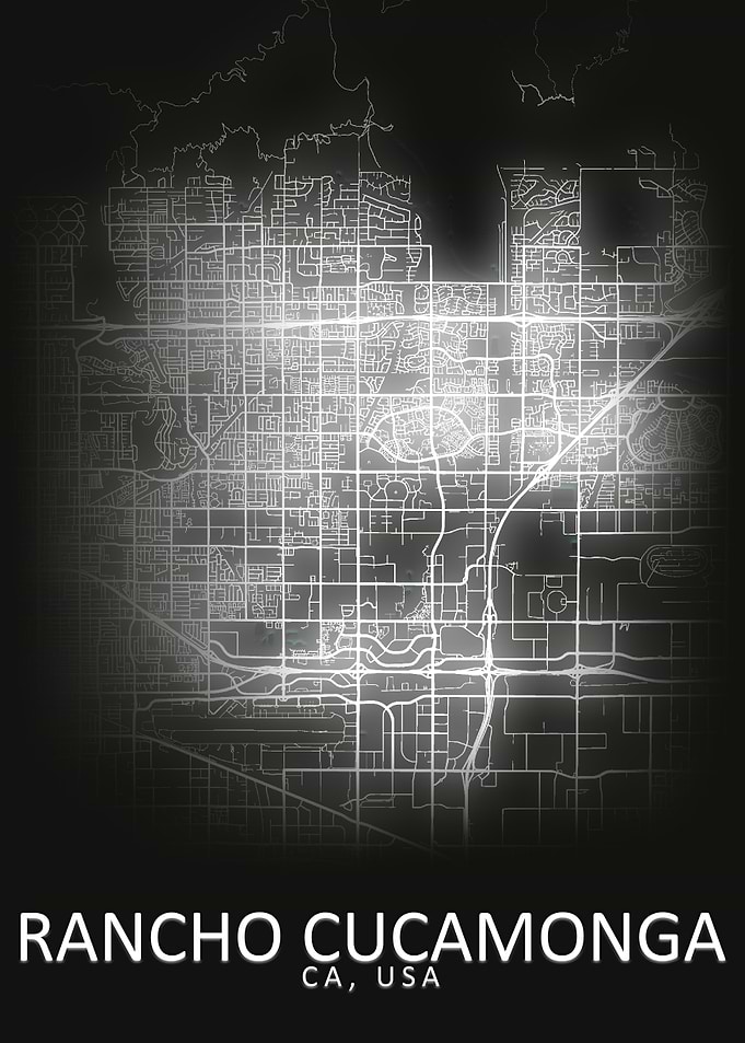 Rancho Cucamonga USA Map