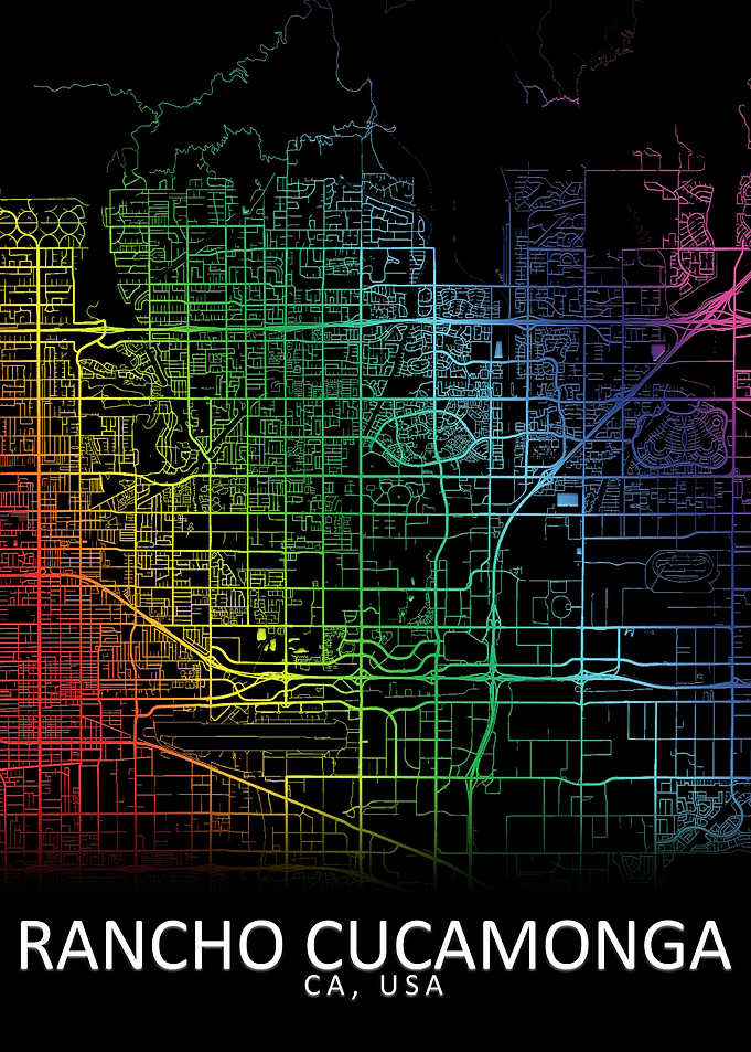 Rancho Cucamonga USA Map