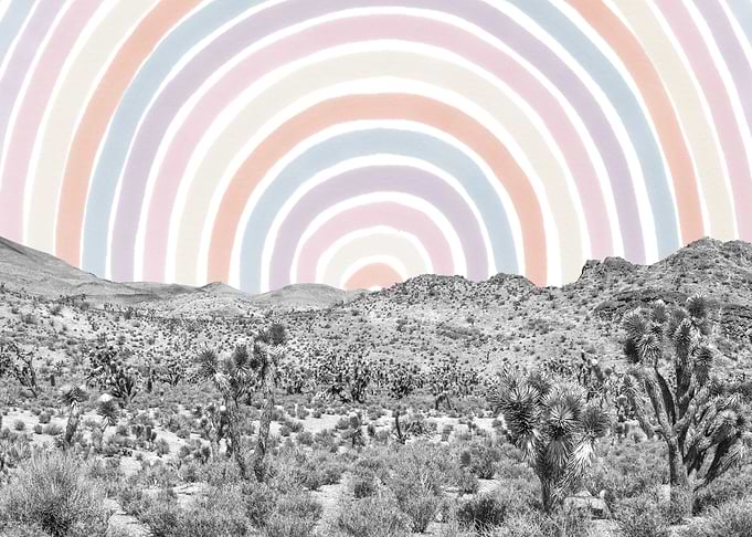 Happy Rainbow Rays Desert