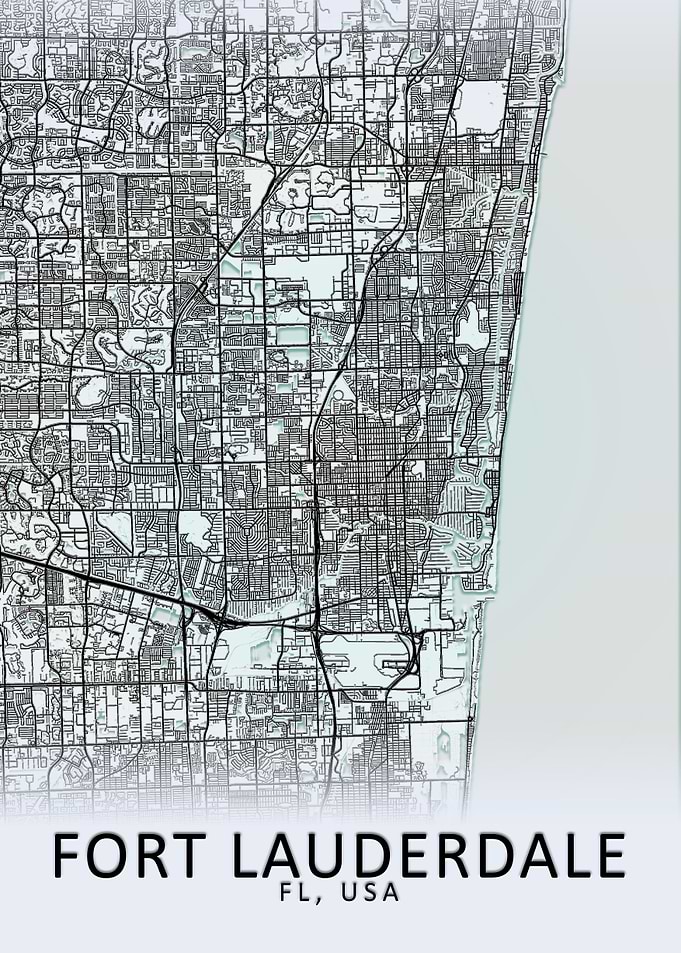 Fort Lauderdale USA Map