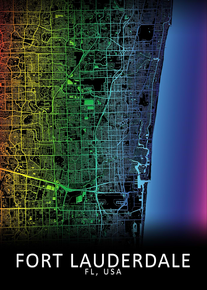 Fort Lauderdale USA Map